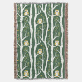 Weichtuch- und Birkenbaummuster Decke (Vorderseite Vertikal)