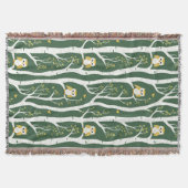 Weichtuch- und Birkenbaummuster Decke (Vorderseite)