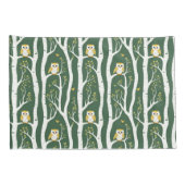 Weichtuch- und Birkenbaummuster Kissenbezug (Rückseite-Rechts)