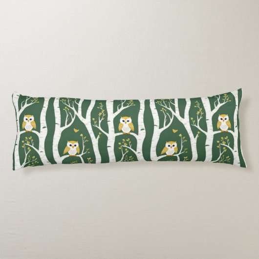 Weichtuch- und Birkenbaummuster Seitenschläferkissen (Rückseite)