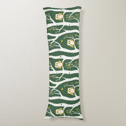 Weichtuch- und Birkenbaummuster Seitenschläferkissen (Vorderseite Vertikal)