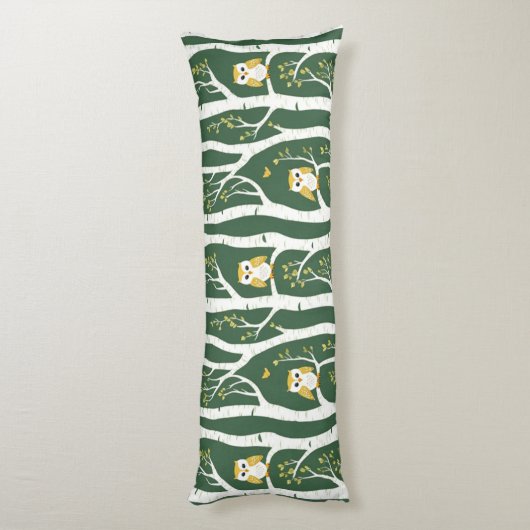 Weichtuch- und Birkenbaummuster Seitenschläferkissen (Rückseite (Vertikal))