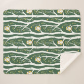 Weichtuch- und Birkenbaummuster Sherpadecke (Vorderseite (Horizontal))