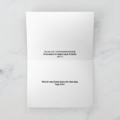 Weichweise schöne Iris Blume Osterkarte Karte (Innenseite)