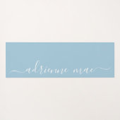 Weichweiser Personalisierter Name Yogamatte (Rückseite (Horizontal))