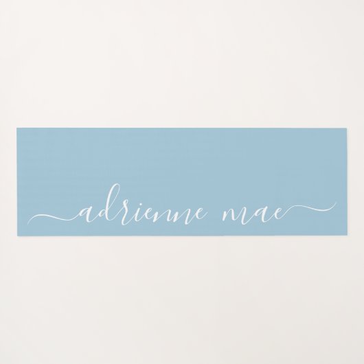 Weichweiser Personalisierter Name Yogamatte (Rückseite (Horizontal))