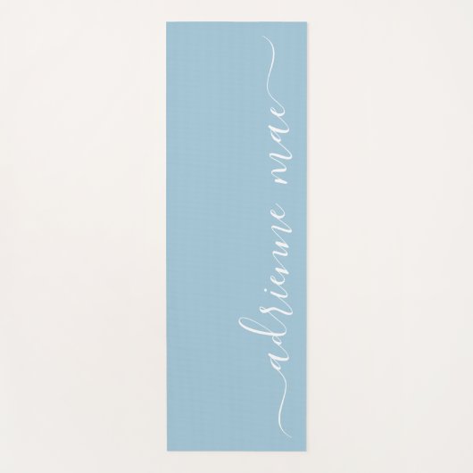 Weichweiser Personalisierter Name Yogamatte (Vorderseite)