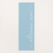 Weichweiser Personalisierter Name Yogamatte (Rückseite)