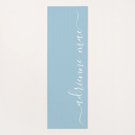 Weichweiser Personalisierter Name Yogamatte (Rückseite)