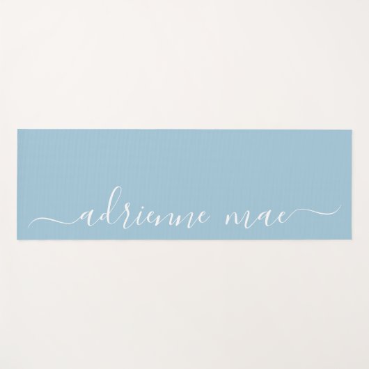 Weichweiser Personalisierter Name Yogamatte (Vorderseite (Horizontal))