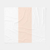 Weichweises Weiß- und Pfirsichkleber-Bar Fleecedecke (Vorderseite (Horizontal))