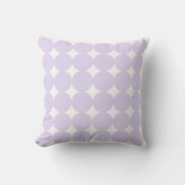 Weichweiß und Lila Lilac-Muster Kissen