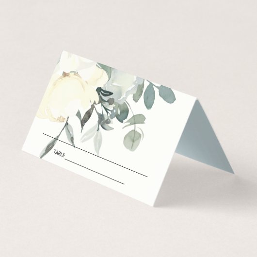 WEICHWEISSE BLUMENFLORALE ERSTE HOLZKOMMUNION PLAT (Vorderseite)