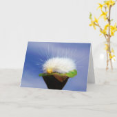 Weichweiße Raupe Karte (Gelbe Blume)