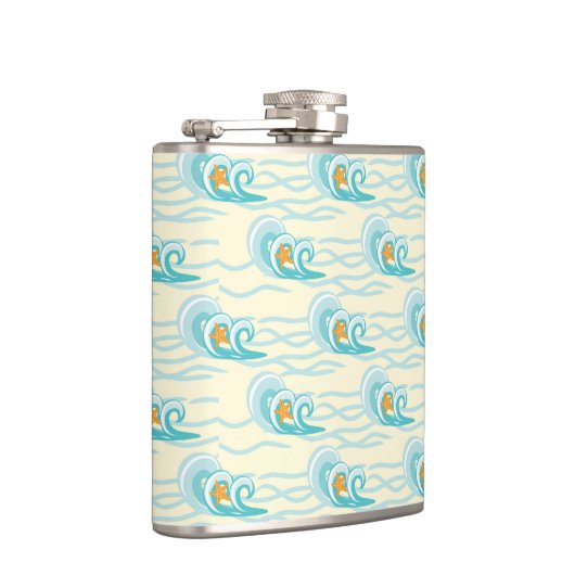 Weichwellenmuster Flachmann (Rechts)