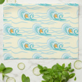 Weichwellenmuster Handtuch (Gefaltet)