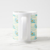 Weichwellenmuster Jumbo-Tasse (Rückseite)