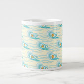 Weichwellenmuster Jumbo-Tasse (Vorderseite)