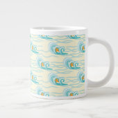 Weichwellenmuster Jumbo-Tasse (Rechts)