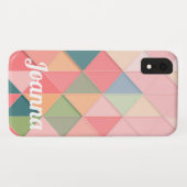 Weichzeichne farbige Dreiecke Case-Mate iPhone Hülle (Rückseite (Horizontal))