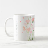 Weichzeichnen Blume in Rosa und Grün Kaffeetasse (Links)