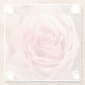 Weichzeichnen der Rose Glasuntersetzer (Rückseite)