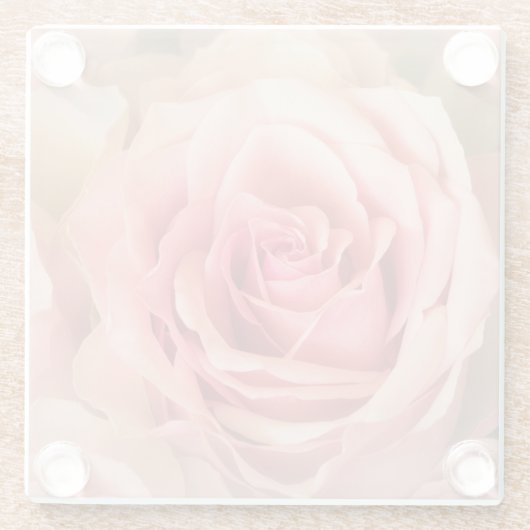 Weichzeichnen der Rose Glasuntersetzer (Rückseite)