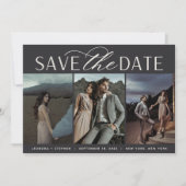 Weichzeichnen | Dreier-Foto-Hochzeit Save The Date (Vorderseite)