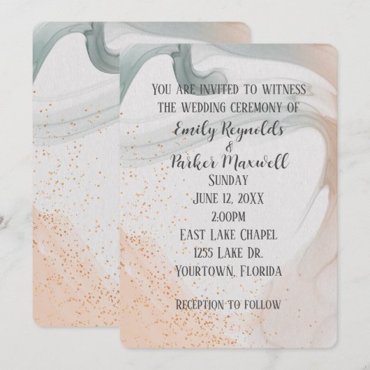 Weichzeichnen Einladung (Vorne/Hinten)