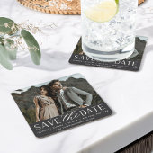 Weichzeichnen | FOTO SAVE THE DATE Rechteckiger Pappuntersetzer