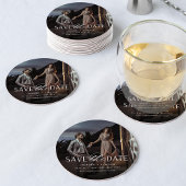 Weichzeichnen | FOTO SAVE THE DATE Runder Pappuntersetzer