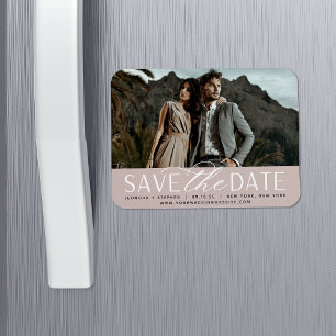 Weichzeichnen Horizontales Foto Save the Date Magnet