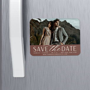 Weichzeichnen   Horizontales Foto Save the Date Magnet