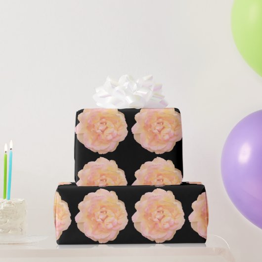 Weichzeichnen Pfirsichrosa Gelbrosa-Design über sc Geschenkpapier (Partygeschenke)