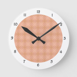 Weichzeichnen Pink gepolsterte Patternuhr Runde Wanduhr