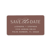 Weichzeichnen | SAVE THE DATE Adressaufkleber (Vorne)