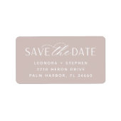 Weichzeichnen | SAVE THE DATE RÜCKSENDEADRESSE Adressaufkleber (Vorne)