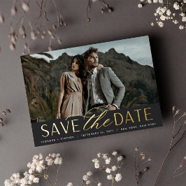 Weichzeichnen | SINGLE FOTO SAVE THE DATE Folieneinladung