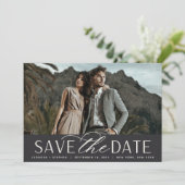 Weichzeichnen | Single Horizontal Foto Wedding Save The Date (Stehend Vorderseite)
