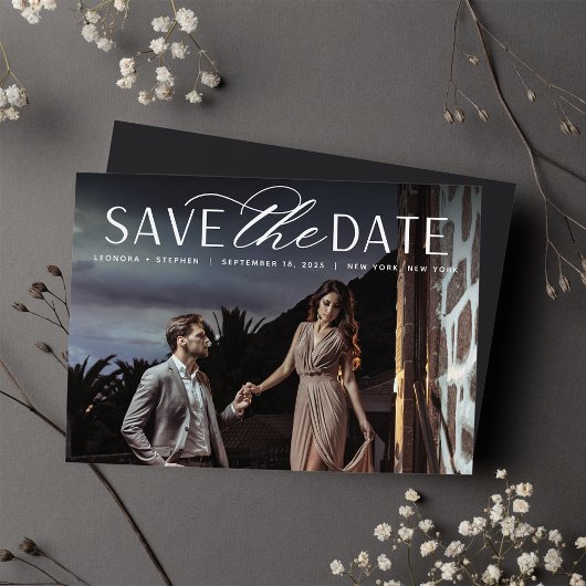 Weichzeichnen | Single Horizontal Foto Wedding Save The Date