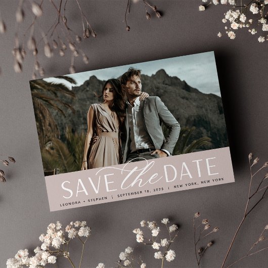 Weichzeichnen | Single Horizontal Foto Wedding Save The Date