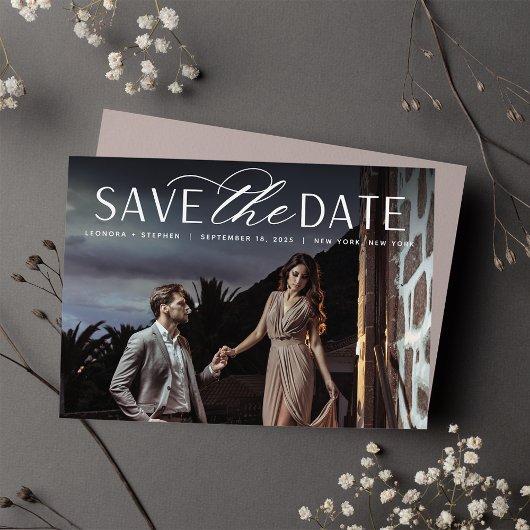 Weichzeichnen | Single Horizontal Foto Wedding Save The Date