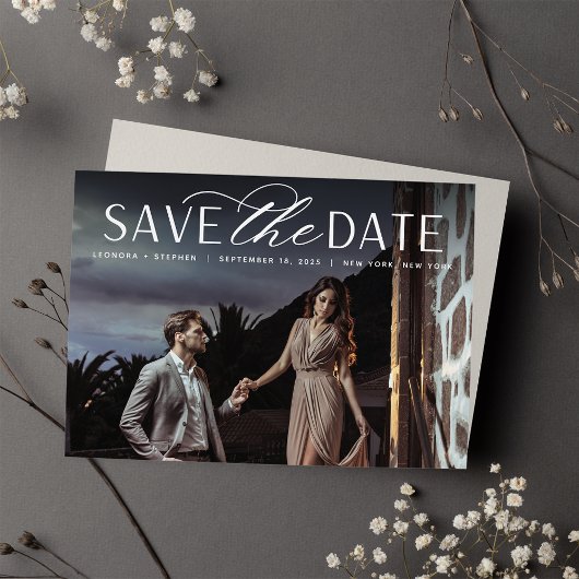 Weichzeichnen | Single Horizontal Foto Wedding Save The Date