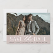 Weichzeichnen | Single Horizontal Foto Wedding Save The Date (Vorderseite)