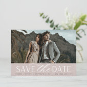 Weichzeichnen | Single Horizontal Foto Wedding Save The Date (Stehend Vorderseite)