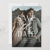 Weichzeichnen | Single Vertikale Foto Hochzeit Save The Date (Vorderseite)