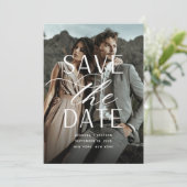 Weichzeichnen | Single Vertikale Foto Hochzeit Save The Date (Stehend Vorderseite)