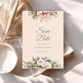 Weichzeichnen und blüte, bläserne Save the Date-Ka Einladung