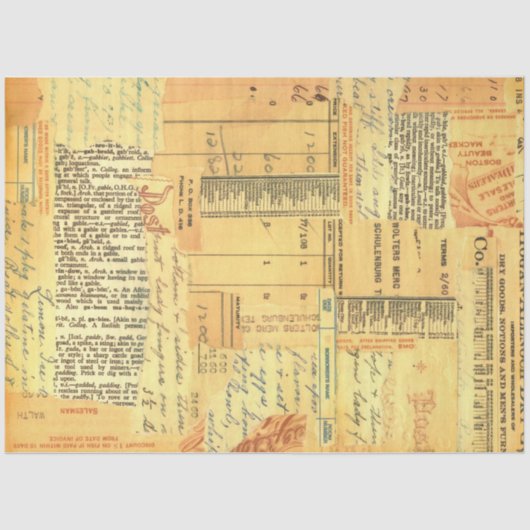 Weichzeichnen Vintag Seidenpapier (Vorderseite)