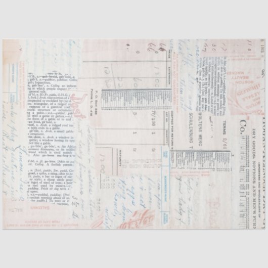 Weichzeichnen Vintag Seidenpapier (Vorderseite)